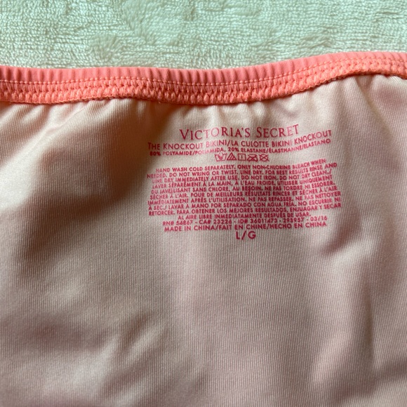 Victoria Secret Bikini Bottom Coral Beach Vacation Women’s Size Large - Picture 13 of 13